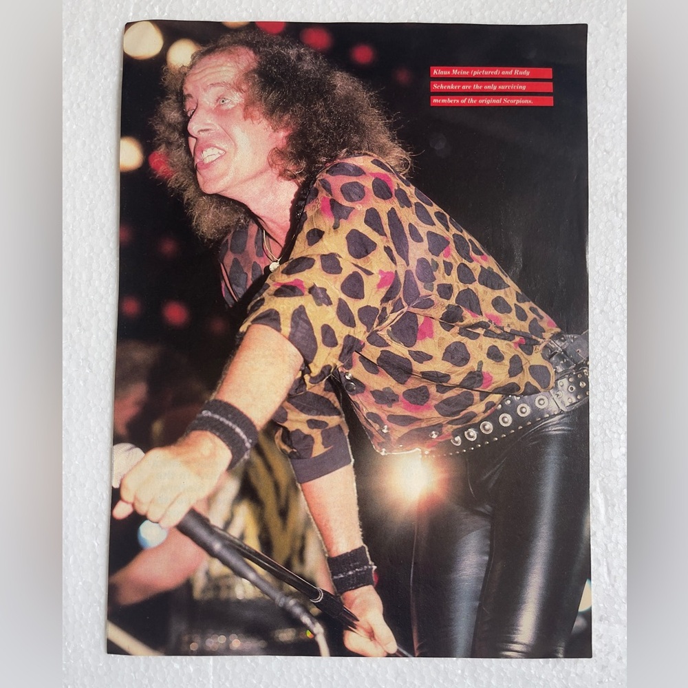 Scorpions’s Klaus Meine Vintage Pinup